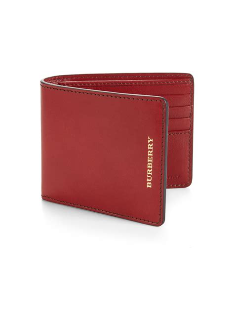 red burberry wallet mens|Burberry wallet outlet.